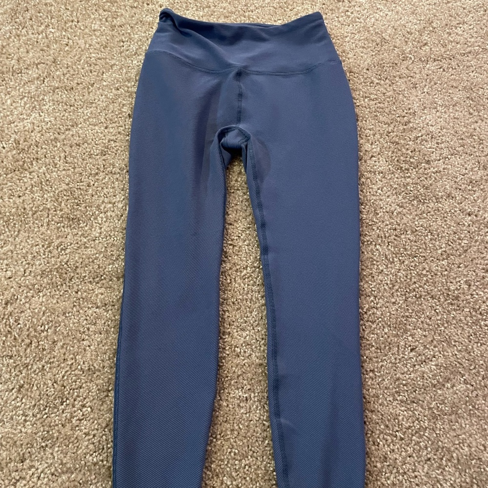 Blue Rubbed Leggings